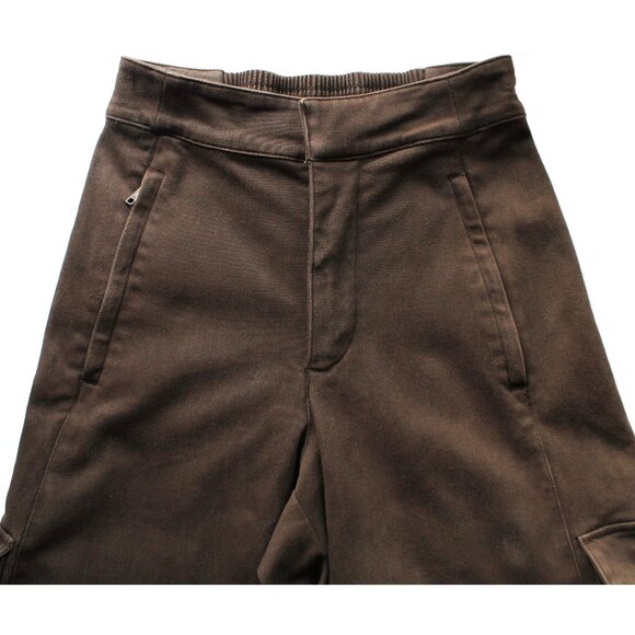 Alo Show Off Cargo Wide Leg Trouser 30" / Size XXS / Espresso Brown Pants - Picture 6 of 10